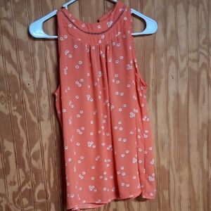 Premise Orange Floral Tank Top